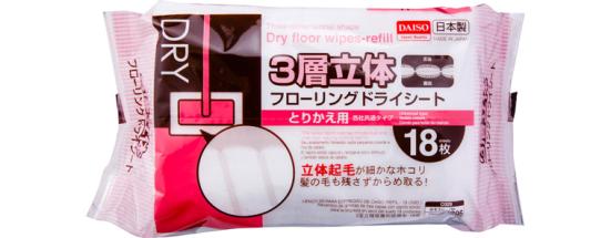 ダイソー:3層立体 フローリングシート とりかえ用 18枚:掃除グッズ