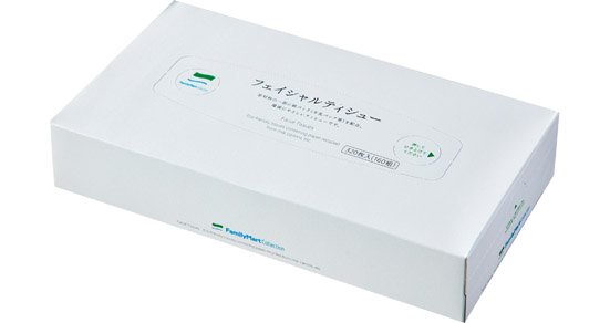 ファミリーマート:フェイシャル ティシュー:ティッシュペーパー