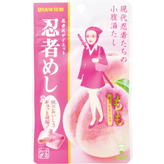 UHA味覚糖:忍者めし もも:お菓子