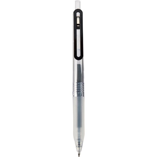 無印良品:さらさら描けるゲルボールペン:ノック式 0.5mm:ボールペン