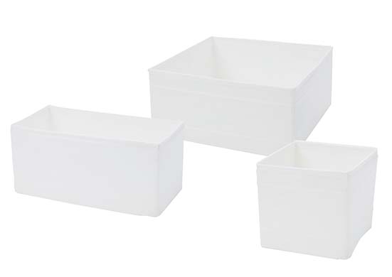 イケア(IKEA):SKUBB(スクッブ) ボックス6点セット ホワイト:収納