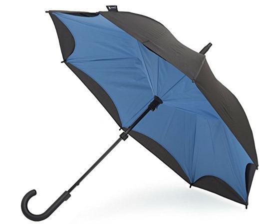 KAZbrella:逆さ傘  92cm ブラック＆ブルー:傘