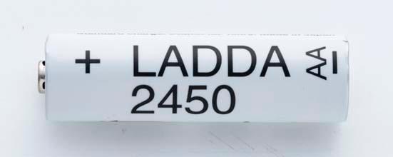 イケア(IKEA):LADDA 2450 ハイエンドモデル:充電池