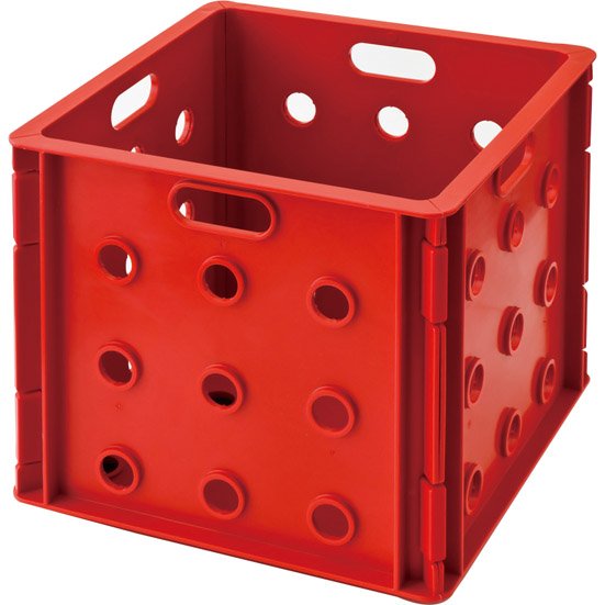 HACOBO:ストレージボックス RED:カラフルボックス