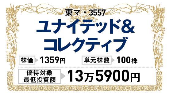 ユナイテッド&コレクティブ:株主優待