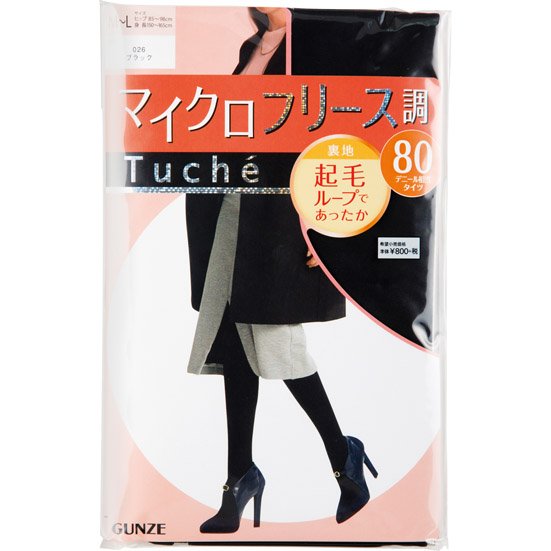 GUNZE:Tuche:マイクロフリース調タイツ:タイツ