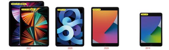 iPadの最新機種4台