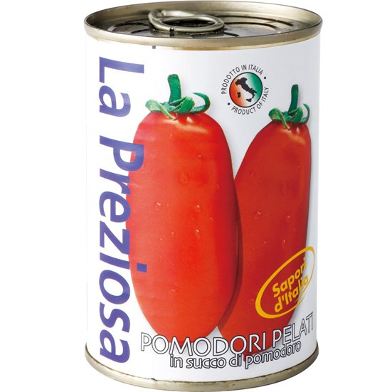 ラ・プレッツィオーザ:ホールトマト缶:カルディ
