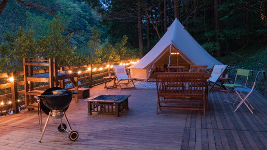 The only village in Tokyo Hinohara Glamping