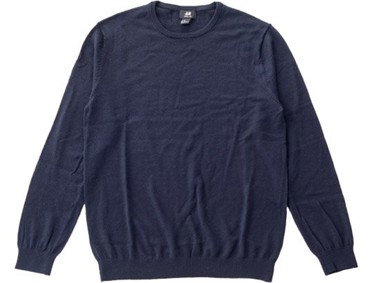 無印良品:ウールシルク洗えるクルーネックセーター 