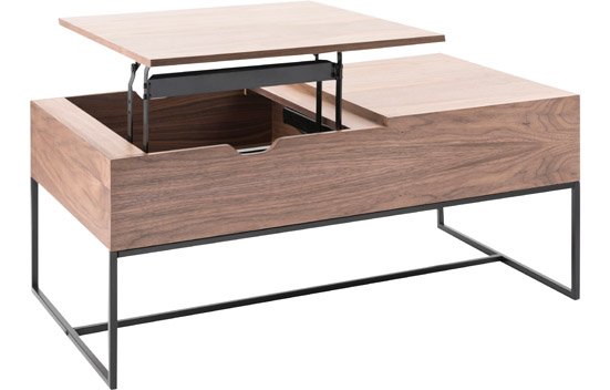 LOWYA:センターテーブル:木製テーブル リフティングテーブル