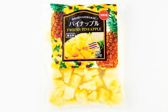 神戸物産:パイナップル 500g:冷凍フルーツ