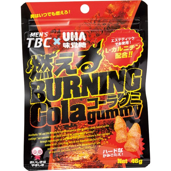 UHA味覚糖:BURNING Cola gummy:お菓子